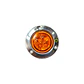 Foco Lateral Led 2 Pulg Ámbar Borde En Inox 12v/24v, COD.1024MA - Miniatura 1