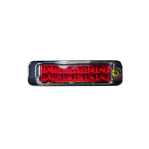 Foco Lateral 12 Led Rojo 12v/24v, COD.1038R