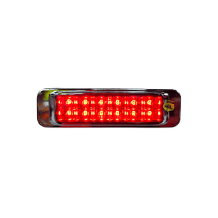 Foco Lateral 12 Led Rojo 12v/24v, COD.1038R