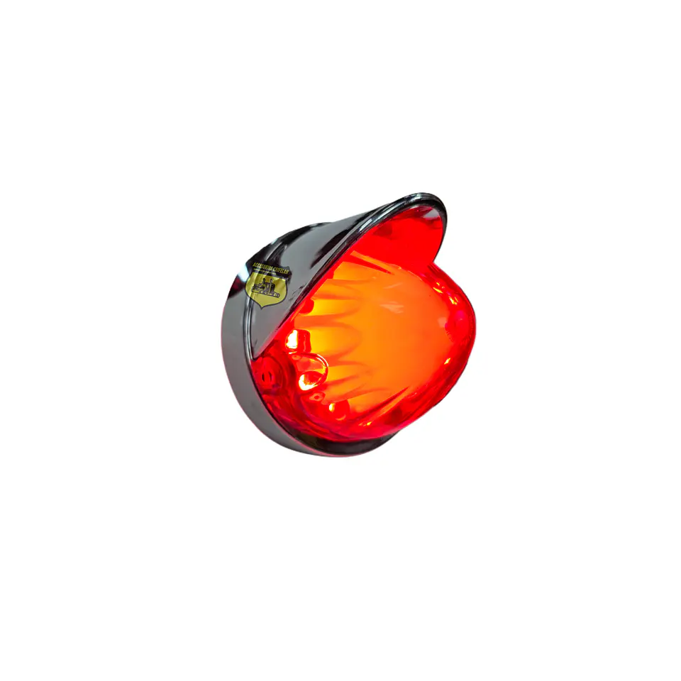 Foco Pepino Con Visera Led Rojo 12v/24v, COD.2060CVR 2