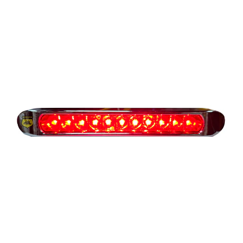 Regleta 11 Led Roja 25cm 12v/24v, COD.1030CSR
