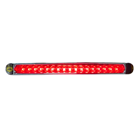 Regleta 17 Led Roja 34cm 12v/24v, COD.1029CSR