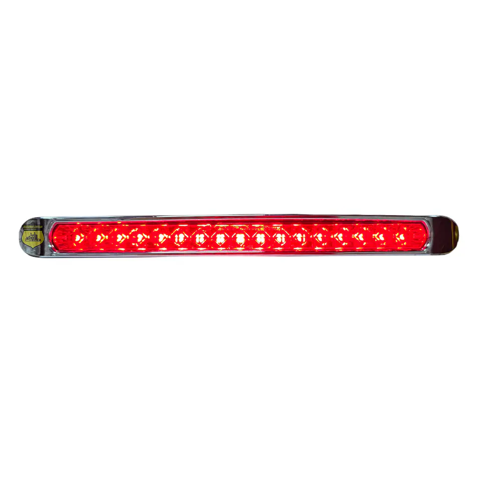 Regleta 17 Led Roja 34cm 12v/24v, COD.1029CSR 2