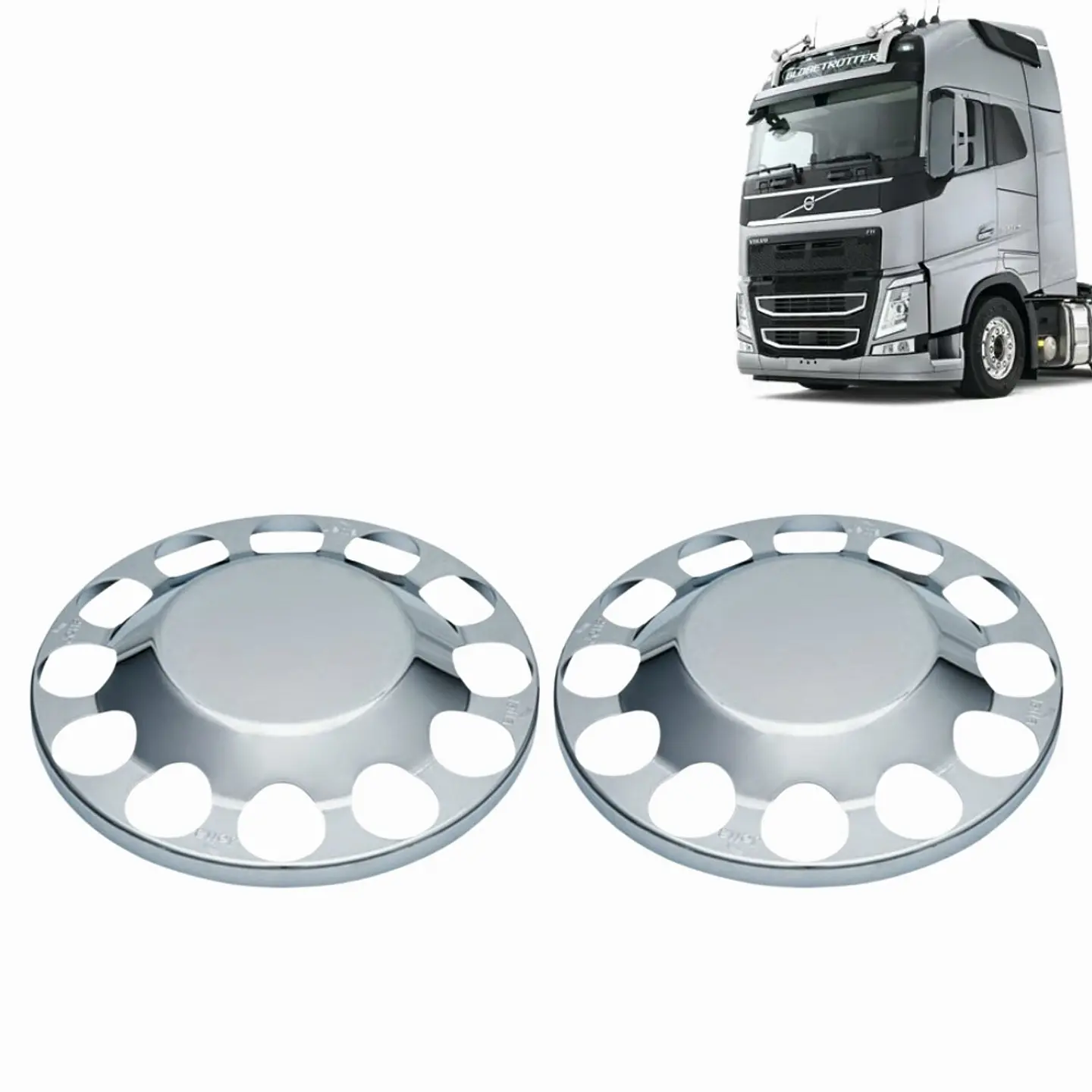 Jgo De Cubre Masas Traseras Compatible Con Volvo Fh/Fm/Nh 1