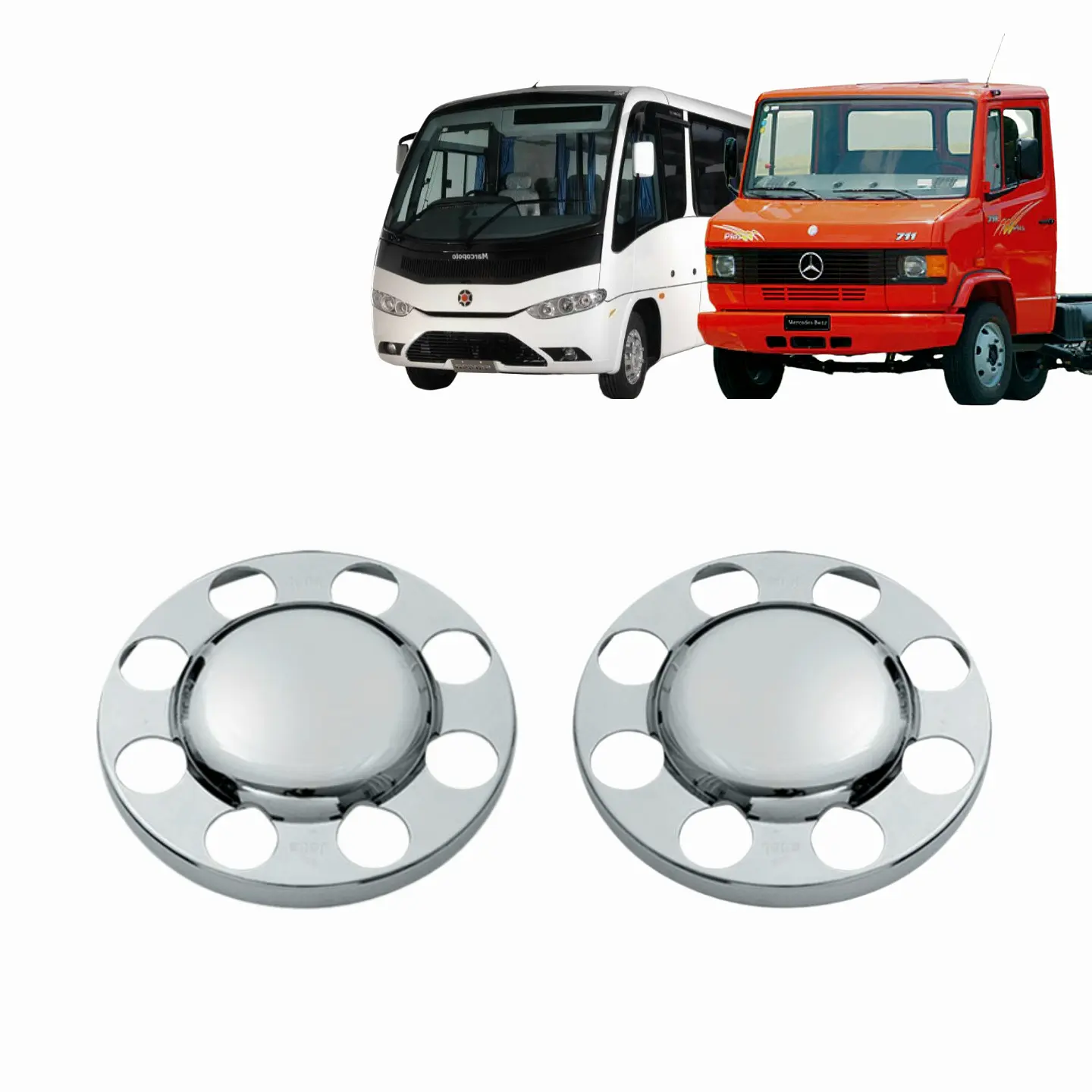 Jgo De Cubre Masas Traseras Compatible Con Mercedes-Benz 711/914/915 1