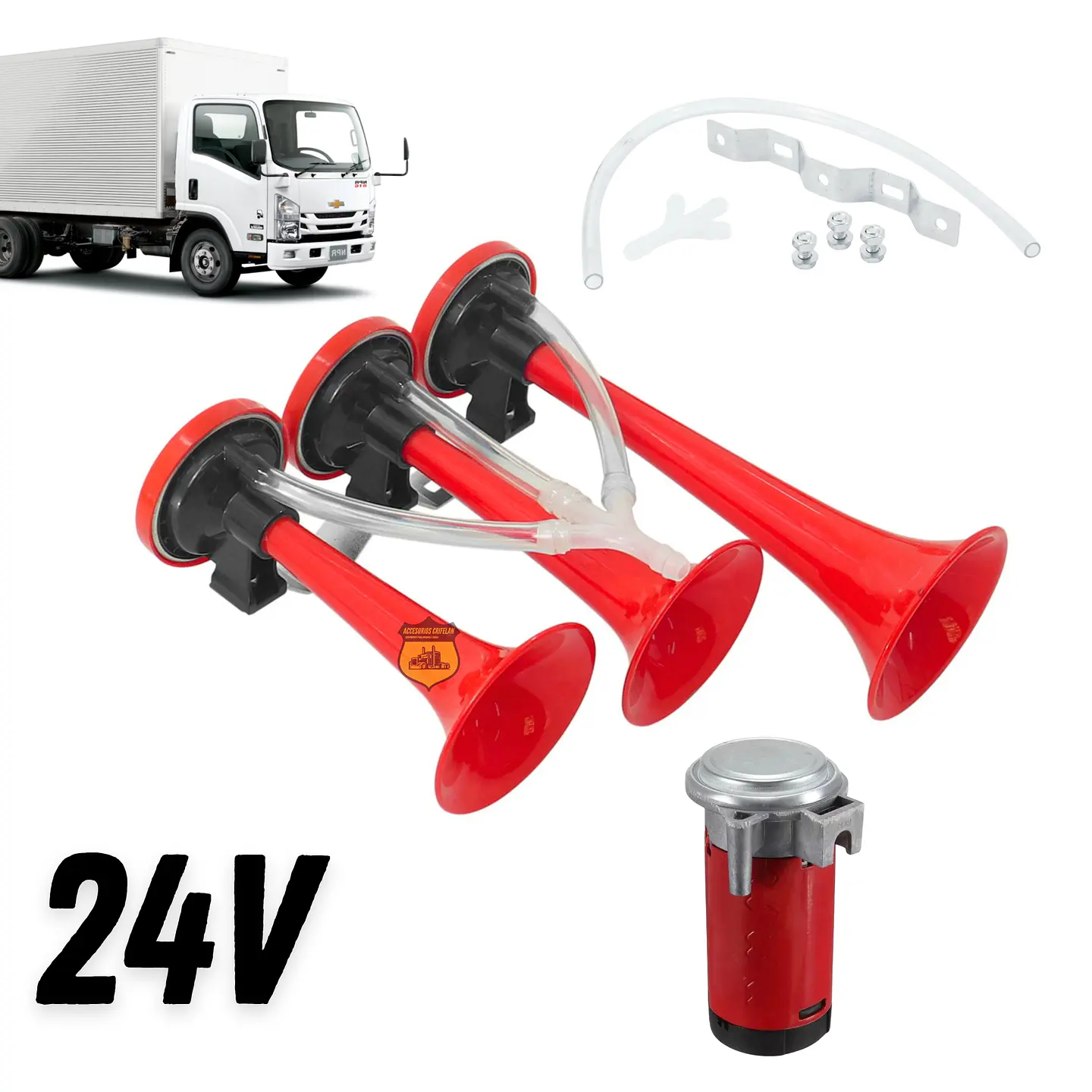 Bocina Verdulera Con Compresor 24v 1
