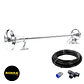 Bocina De Aire Modelo Marítima 70cm 1 Cañon redonda 12v/24v (Con Tecalán y Acoples) - Miniatura 1