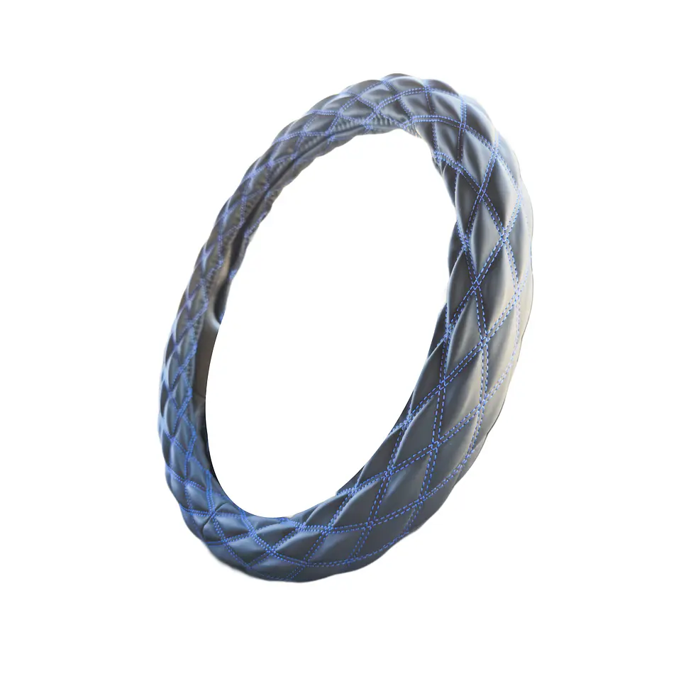 Cubre Volante 50cm Extra Grueso, Opaco Hilo Azul 1