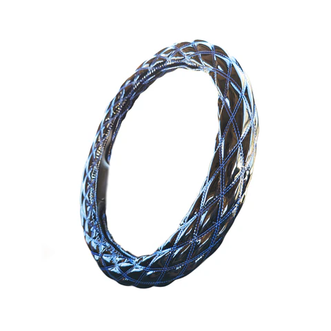 Cubre Volante 50cm Extra Grueso, Brillante Hilo Azul