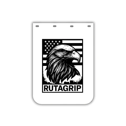 Par De Guardafangos Blancos Águila Americana RutaGrip 76x60