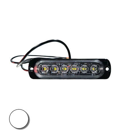 Destellante 6 led Blanco 12v/24v