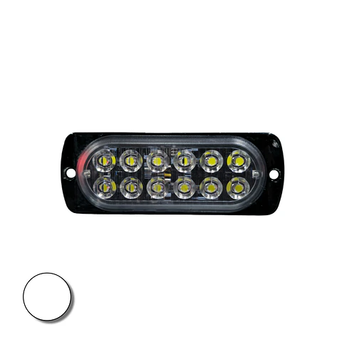 Destellante 12 led Blanco 12v/24v