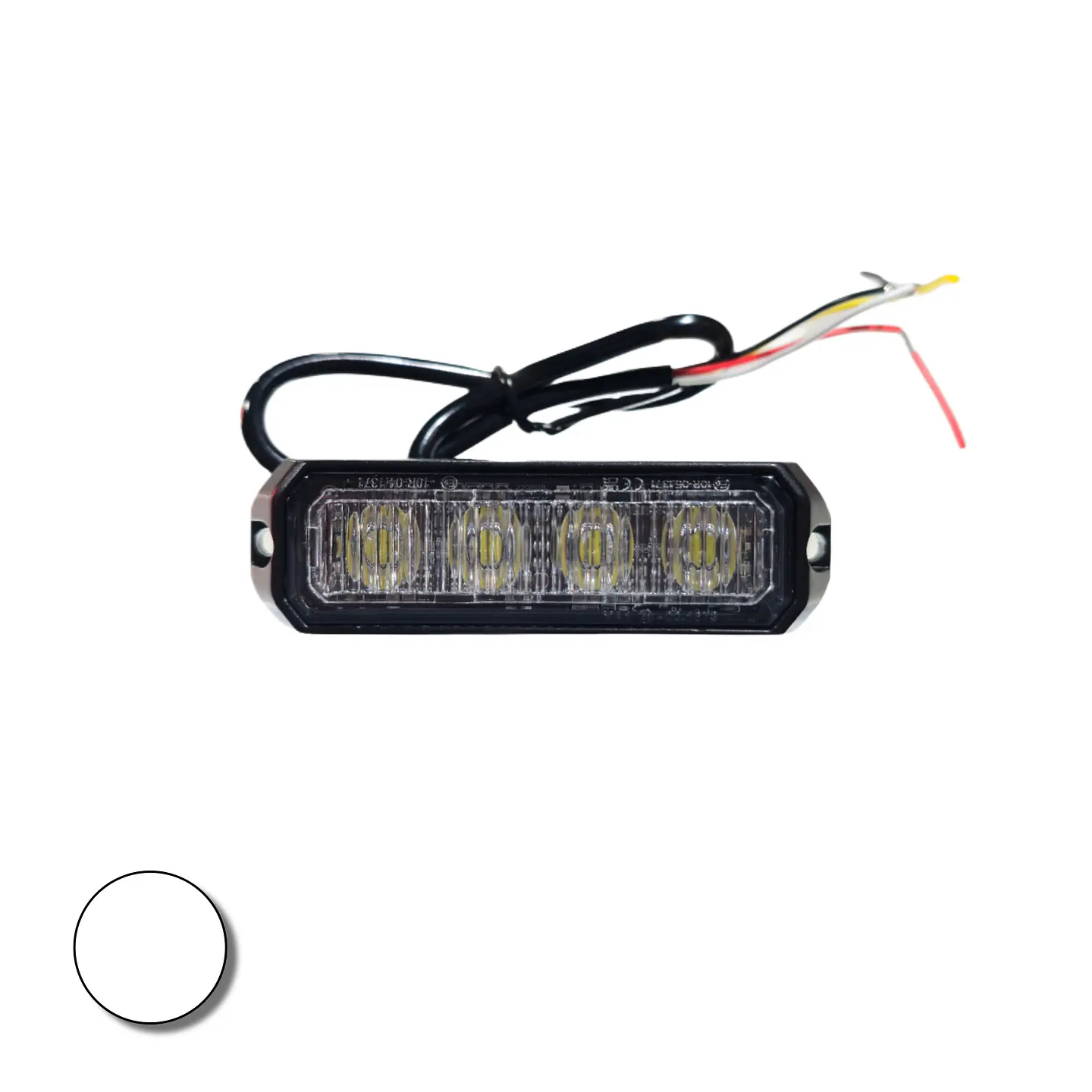 Destellante 4 led Alta Luminosidad Blanco 12v/24v 1