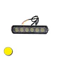 Destellante 6 led Alta Luminosidad Ámbar 12v/24v - Miniatura 1