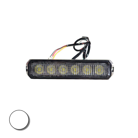 Destellante 6 led Alta Luminosidad Blanco 12v/24v