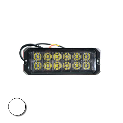 Destellante 12 led Alta Luminosidad Blanco 12v/24v