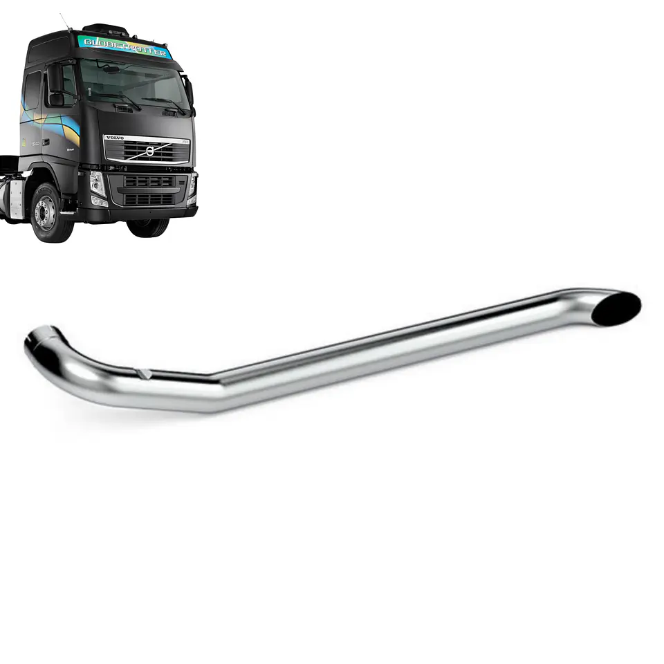 Cola De Escape 5″, Largo Con Curva 208cm Volvo Fh Generación 3 1