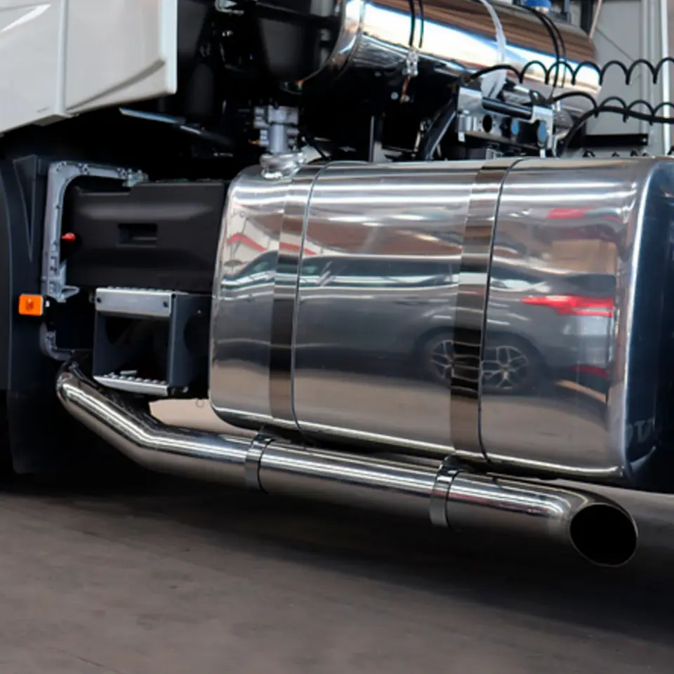 Cola De Escape 5″, Largo Con Curva 208cm Volvo Fh Generación 3 3