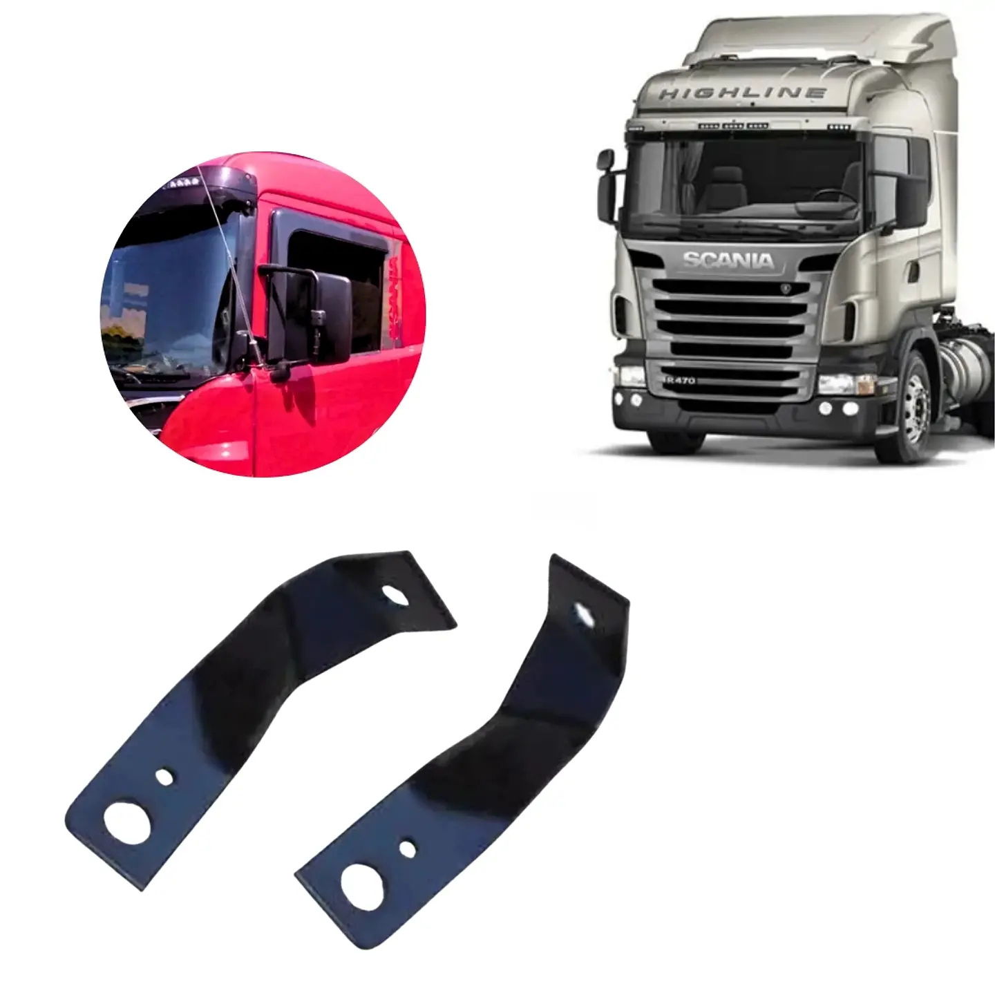 Par De Bases Para Antena Compatible Con Scania S4/S5 1