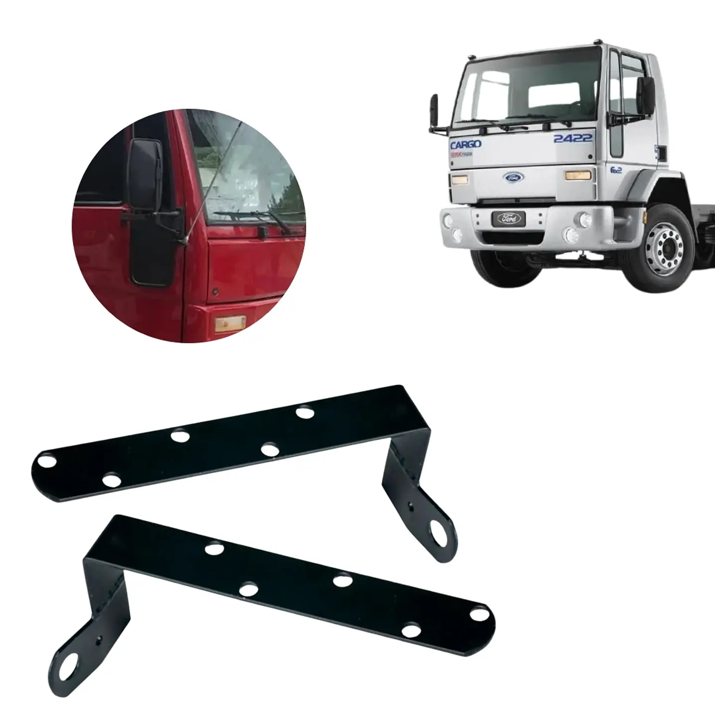 Par De Bases Para Antena Compatible Con Ford Cargo Hasta 2012 1