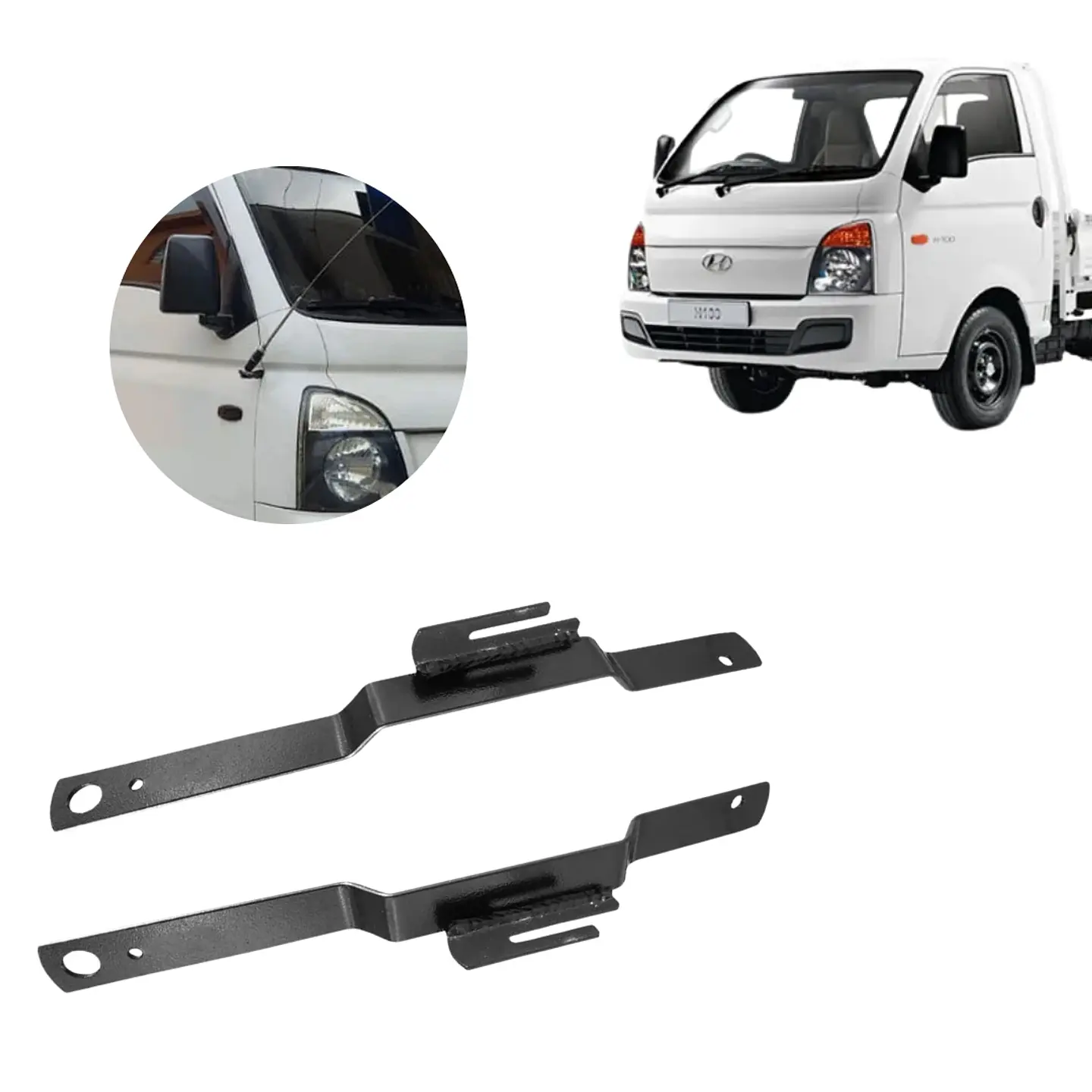 Par De Bases Para Antena Compatible Con Hyundai Porter 2005 a 2025 1