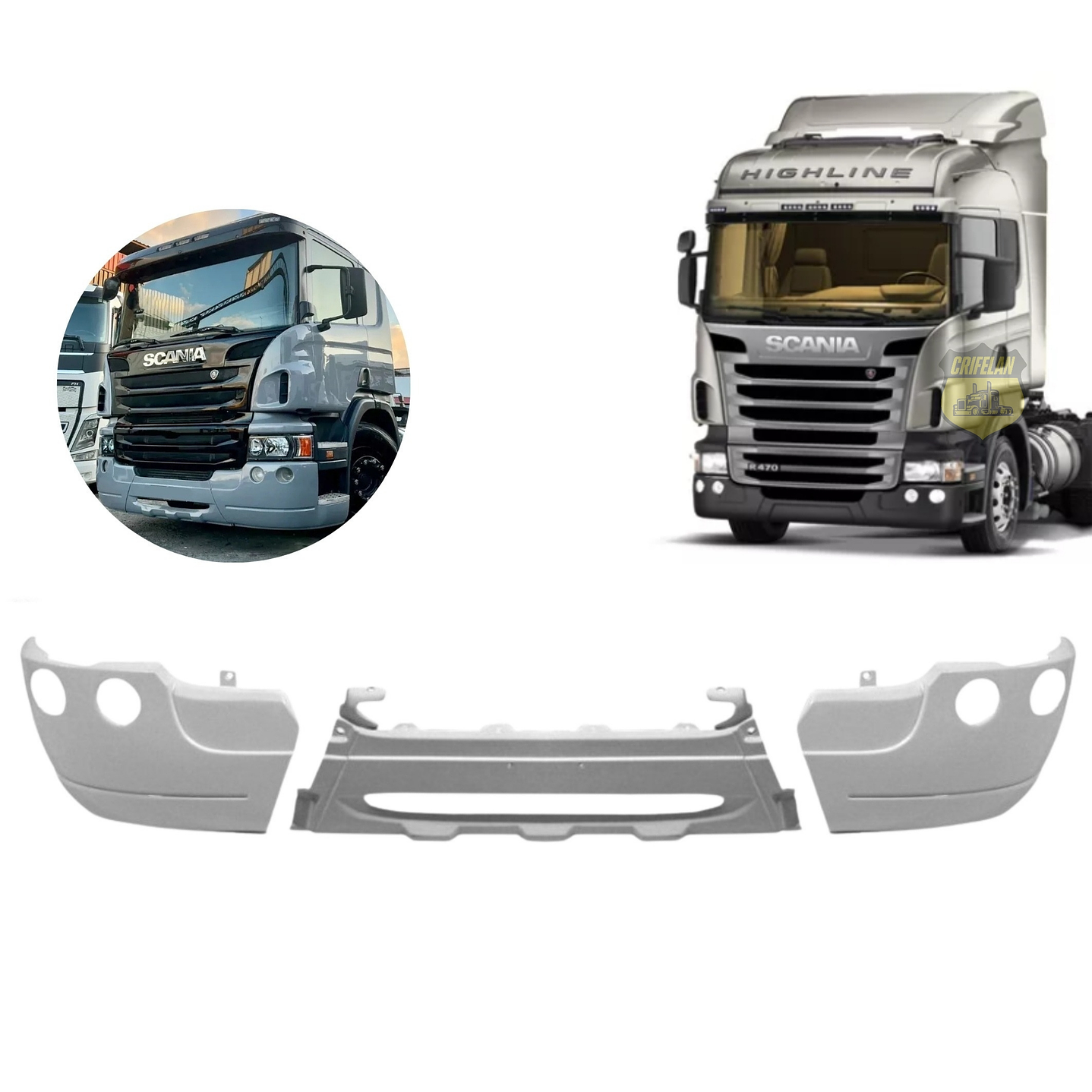 Funda De Parachoque Compatible con Scania Serie 5 Cabina P/G/R 2011 Hasta 2018 1