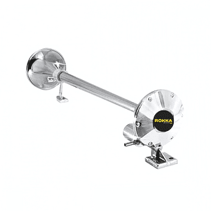 Bocina De Aire Modelo Marítima 70cm 1 Cañon redonda 12v/24v (Solo Bocina)