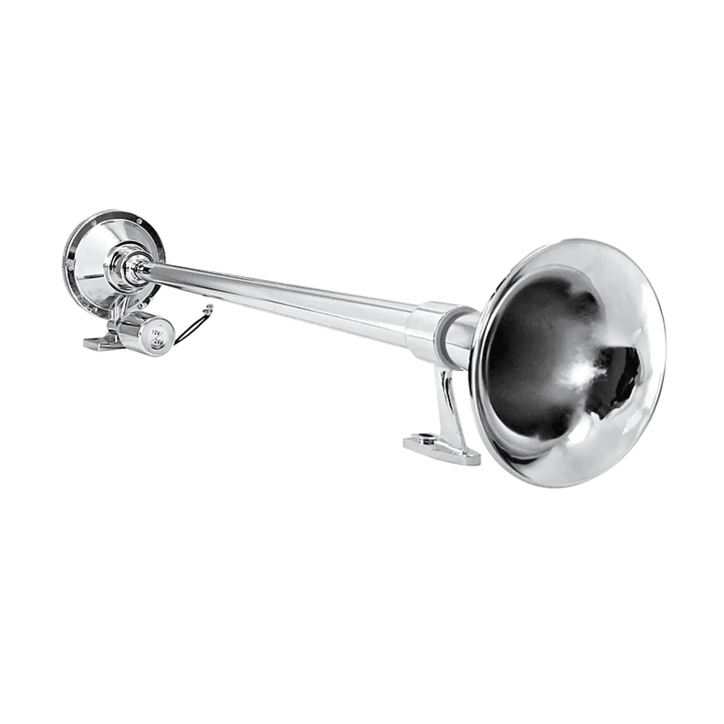 Bocina De Aire Modelo Marítima 70cm 1 Cañon redonda 12v/24v (Solo Bocina) 3