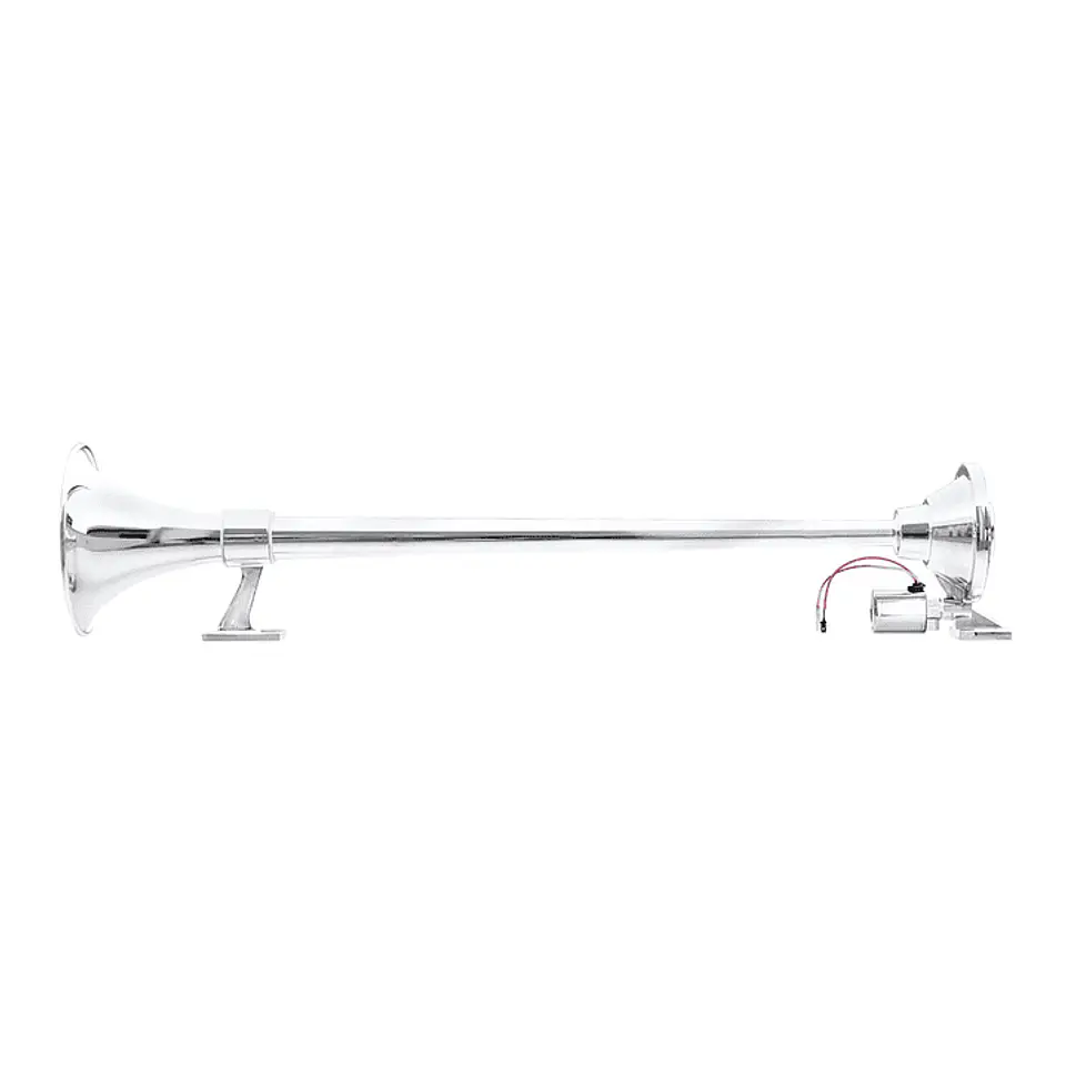 Bocina De Aire Modelo Marítima 70cm 1 Cañon redonda 12v/24v (Solo Bocina) 4