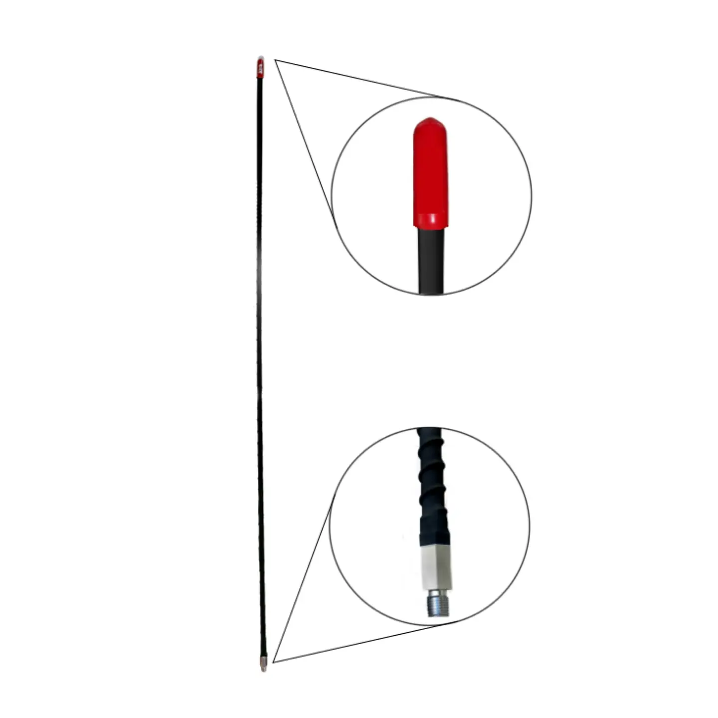 Antena Chapulina Negra 120cm 1