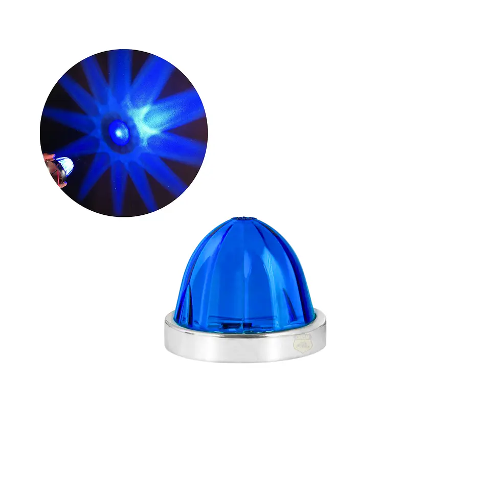Foco Watermelon Led Azul Borde En Inox 12v/24v, COD.WM001AZ 1