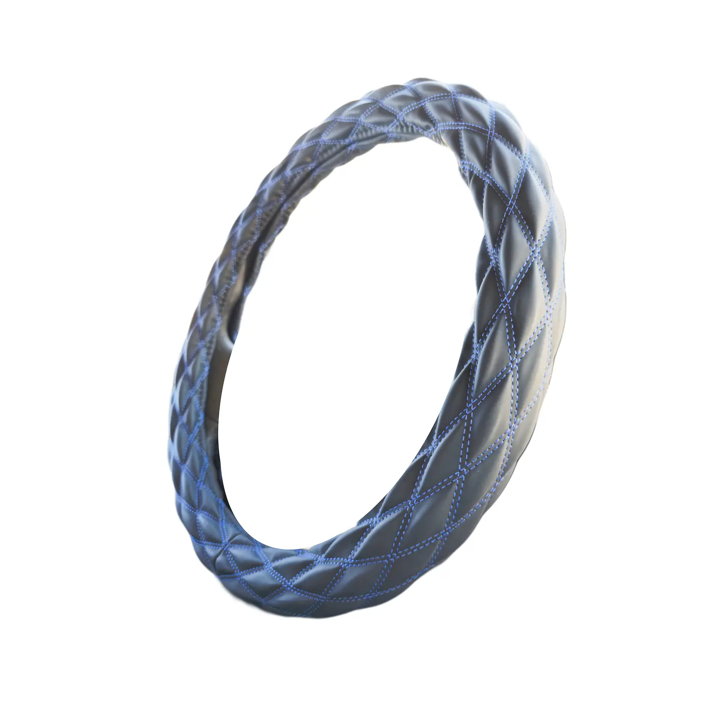 Cubre Volante 40cm Extra Grueso, Opaco Hilo Azul