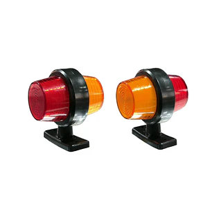 Chapulin Led Corto Ámbar/Rojo 12v/24v, COD.CDR001