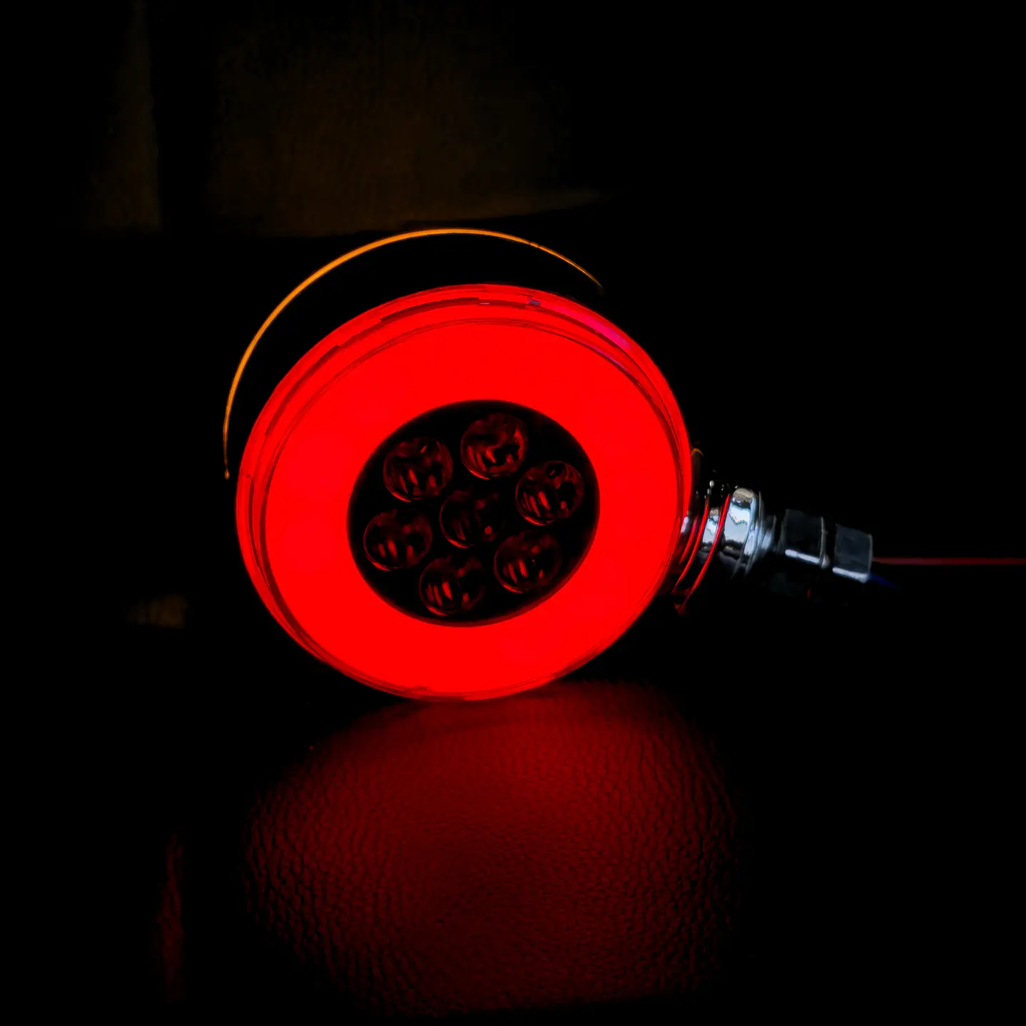 Foco Redondo Semaforo Halo Led Pequeño 12v/24v Ámbar/Rojo, COD.2009HA 3