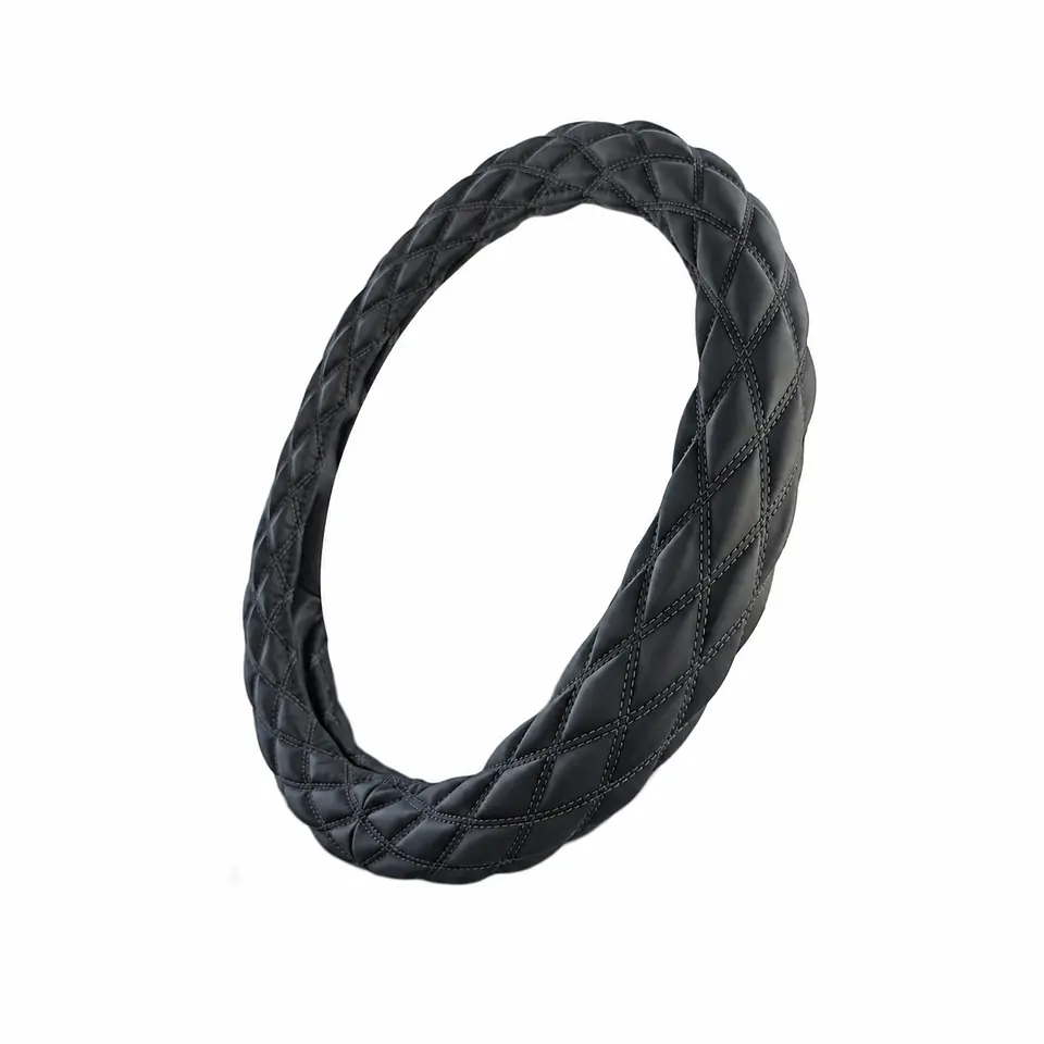 Cubre Volante 45cm Extra Grueso, Opaco Hilo Negro 1