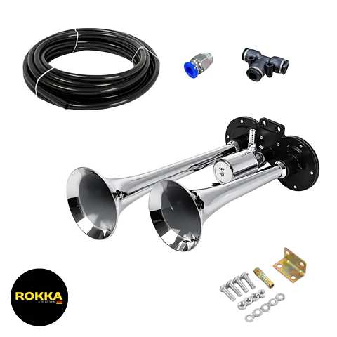 Bocina De Aire 2 Cañones Corto 12v/24v