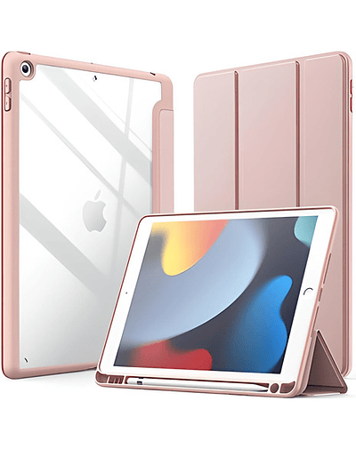 Funda Carcasa Para iPad 9.7 5ta/6ta Gen 2017/2018 C/ Ranura Pencil - Rosa