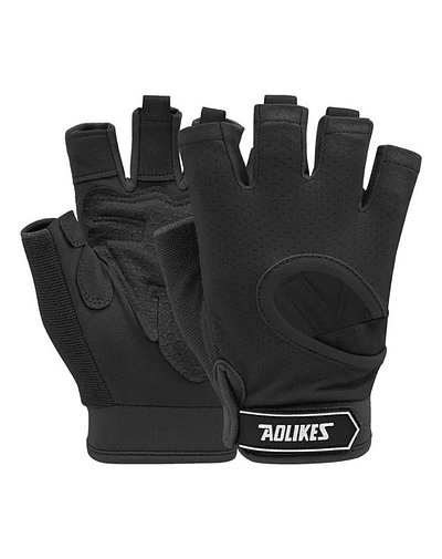 Guantes Para Pesas Gimnasio Mujer Entrenamiento Deportivo Fitness - Negro