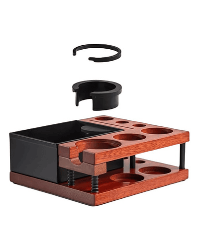 Base Estacion Knock Box Soporte Portafiltro Tamper Accesorios Espresso