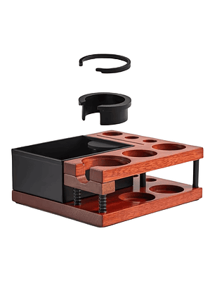Estacion Knock Box Soporte Portafiltro Tamper Base Accesorios Espresso