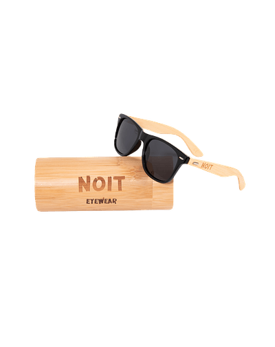 Gafas De Madera Lentes De Sol Polarizados - Negro