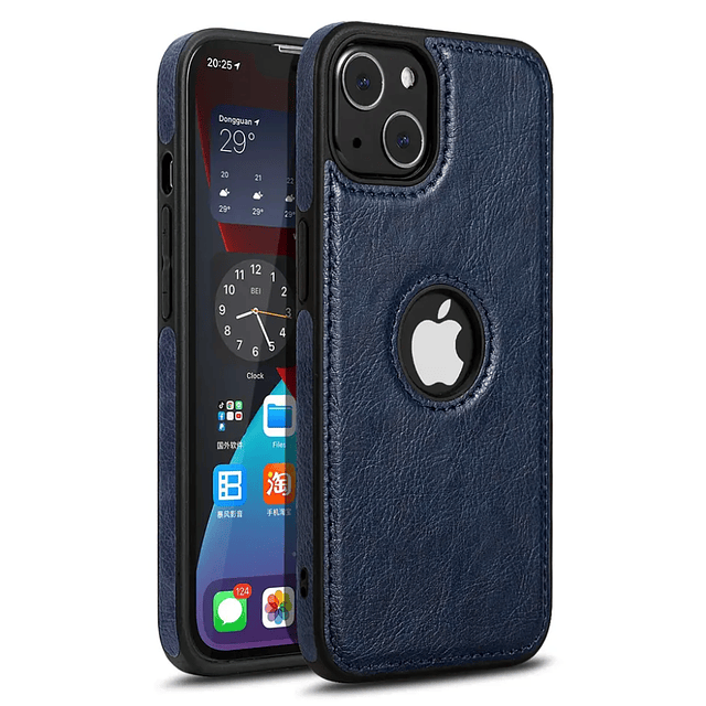 Funda Carcasa Cuero Para iPhone 14 Varios Modelos 2