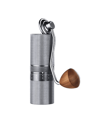 Molinillo Metalico Granos De Café Con Ajuste Externo Muela 7 Puntas