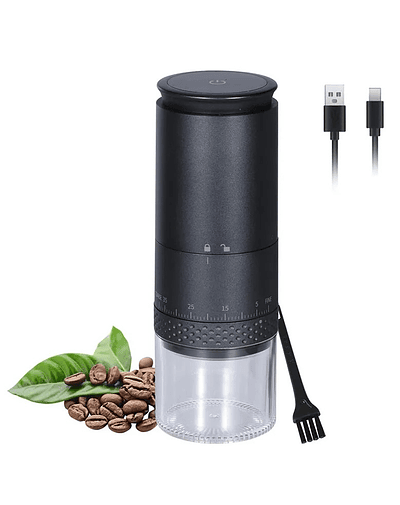 Moledor De Café Eléctrico Molinillo Portátil Ajuste Externo