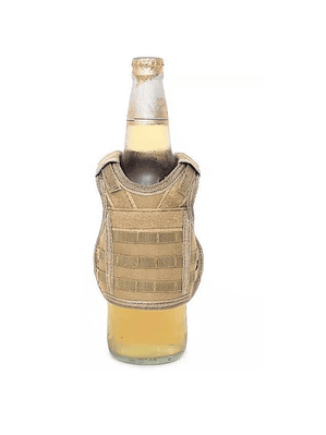 Mini Chaleco Tactico Para Botellas De Vino Cerveza Ajustable