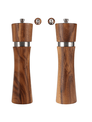 Molinillos Salero Pimentero De Madera 