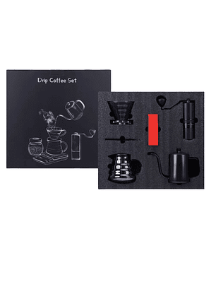 Set V60 Kit Accesorios De Cafe Filtrado Molinillo