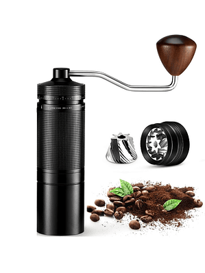 Molinillo De Granos De Café Con Ajuste Externo Muela 7 Puntas