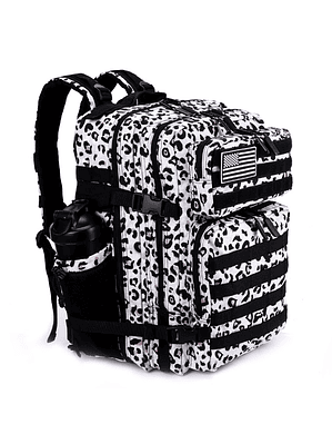 Mochila 45 Litros Animal Print Negro