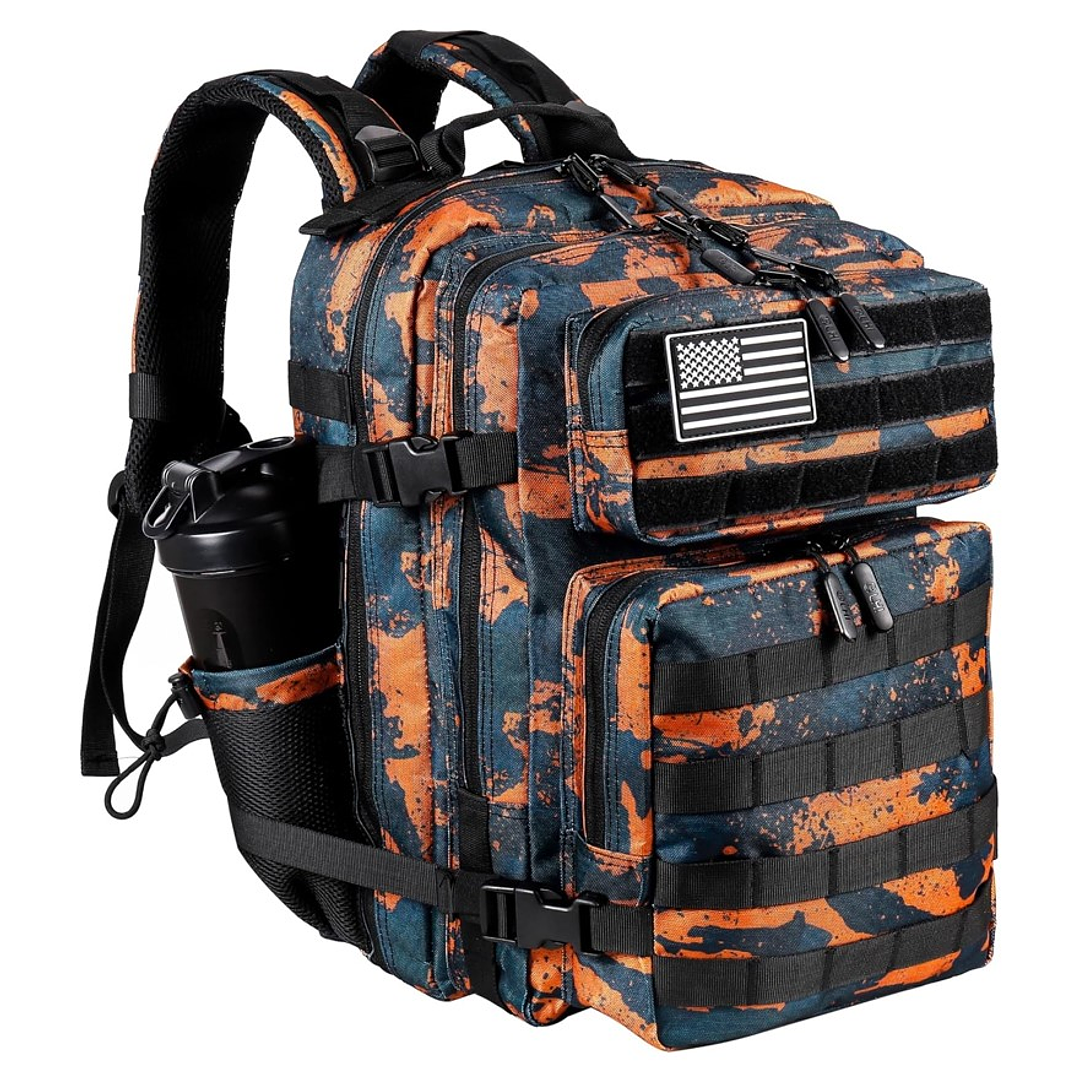 Mochila Táctica 35 Litros Naranja  1